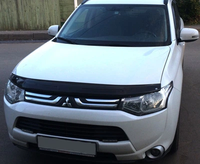 Дефлектор капота Mitsubishi Outlander 2012-2021 без логотипа EGR