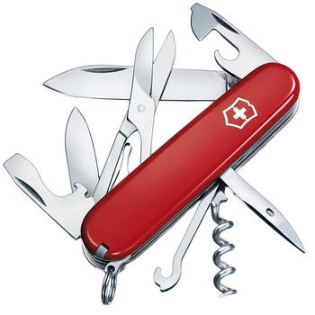 Нож складной, мультитул Victorinox Climber (91мм, 14 функций), красный 1.3703