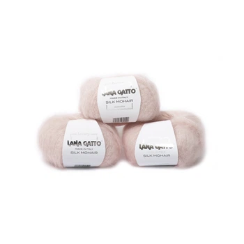 Нитки для в'язання Lana Gatto Silk Mohair солодка вата (lgms2023)