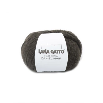 Нитки для в' язання в мотку Lana Gatto Camel Hair болотний ( lgch5410)