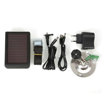 Солнечная зарядка с аккумулятором для фотоловушек и охотничьих камер Suntek HC-300, HC-500 и других, напряжение 9 Вольт (eg-100638)