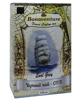 Чай Bonaventure Earl Grey чорний з бергамотом 100 г (1746)