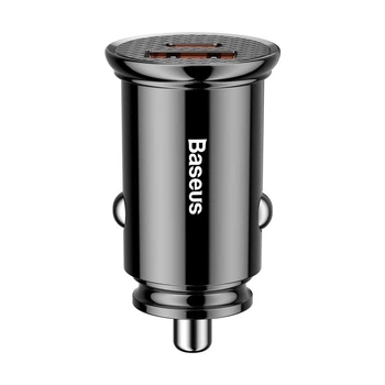 Умное автомобильное зарядное устройство Baseus Circular PPS 30Вт/12v Quick Charge 4.0 QC Black (CCALL-YS01)