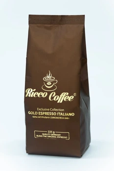 Кофе молотый Ricco Coffee Gold Espresso Italiano 225 г