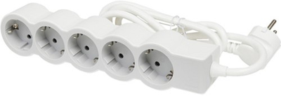 Удлинитель Legrand Стандарт 5х2К+С розеток, 16 А, с кабелем 1.5 м Белый/Серый (694555)