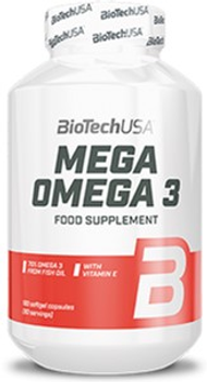 Жирные кислоты Biotech Mega Omega 3 180 капсул (5999076232437)