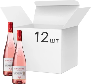 Упаковка вина Barton & Guestier Rose dAnjou Passeport рожеве сухе 0.75 л х 12 шт (351380003151)