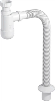 Сифон для раковини PREVEX Basic c накидною гайкою 5/4" зі зливною гофрою 32/40 мм (PR3-B4NF3-001)