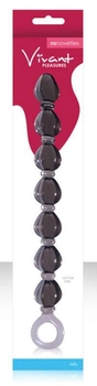Анальная цепочка Vivant Pleasure Beads Charcoal цвет черный (13265005000000000)