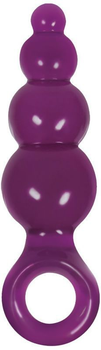 Анальна пробка Jolie Ripples Jelly Anal Plug Large колір фіолетовий (15764017000000000)