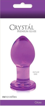 Анальна пробка NS Novelties Crystal Premium Glass Medium колір фіолетовий (16682017000000000)