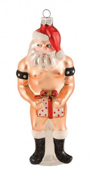Новогодняя игрушка Санта с подарком (08255000000000000)