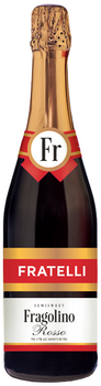 Вино ігристе Fratelli Fragolino Rosso червоне напівсолодке 0.75 л 6-6.9% (4820183570925_4820271511830)