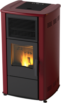 Пеллетная печь с водяным контуром MBS Thermo Pellet 12 kW кремовая