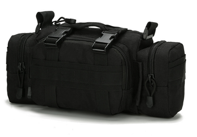 Тактична універсальна поясна/ наплічна сумка AA04 RealTactic Чорна