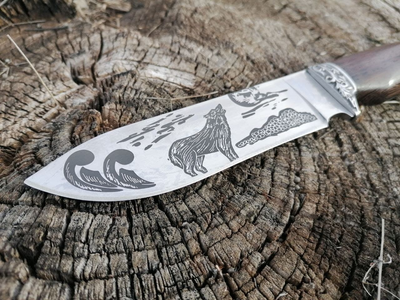 Охотничий нож Волк Подарок мужу на праздник
