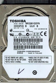 Накопитель HDD 2.5" SATA 320GB Toshiba 7200rpm 16MB (MK3261GSYN) Refurbished