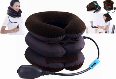 Надувной ортопедический воротник для шеи подушка лечебная массажер (96512312)