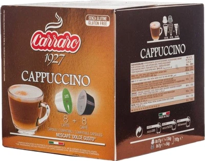 Кофе в капсулах Carraro Cappuccino Dolce Gusto 7 г х 16 шт (8000604900999)