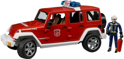 Пожарный джип Bruder Wrangler Unlimited Rubicon с фигуркой пожарного (02528)