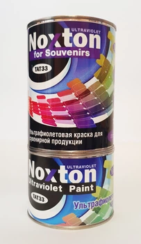 Флуоресцентная краска NOXTON FOR SOUVENIRS ULTRAVIOLET (светится в УФ) для сувенирной продукции Голубая 1 л