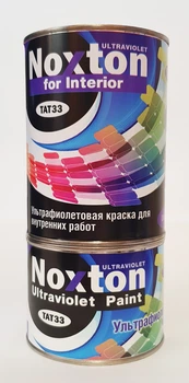 Флуоресцентная краска NOXTON FOR INTERIOR ULTRAVIOLET (светится в УФ) для декора и внутренних работ Зеленая 1 л