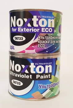 Флуоресцентная краска NOXTON FOR EXTERIOR ECO ULTRAVIOLET (светится в УФ) для экстерьера Белая 0,5 л