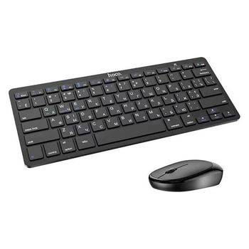 Беспроводная клавиатура и мышь Hoco DI05 для пк и планшетов iPad & Tab S Black (DI05B)