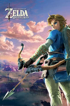 Постер плакат "Легенда Про Зельду: Дихання Дикої Природи/ The Legend of Zelda: Breath Of The Wild (Hyrule Scene Landscape)" 61x91.5см Pyramid International (ps-001783)