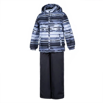 Зимовий комплект (куртка+штани) HUPPA YOKO Gray/Black 128см чорний (41190114-93348)