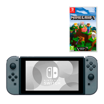 Набор Консоль Nintendo Switch HAC-001(-01) Grey 32GB + Игра Minecraft Русская Озвучка Nintendo Switch