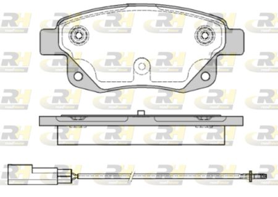 Тормозные колодки дисковые Roadhouse Задние RH 21252.01 Ford/Ford (Jmc)/Ford Australia (RH 21252.01)