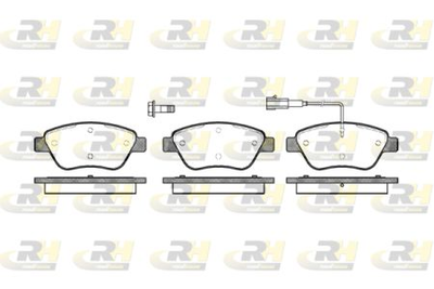 Гальмівні колодки дискові Roadhouse передні RH 2858.01 Citroën/Fiat/Peugeot (RH 2858.01)