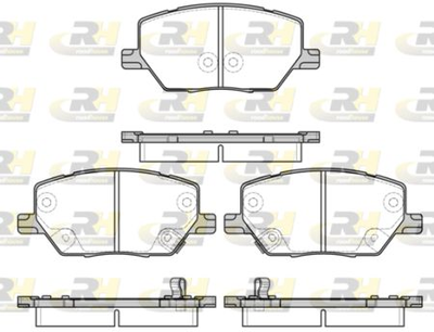 Гальмівні колодки дискові Roadhouse передні RH 21640.02 Fiat/Jeep/Jeep (Gac Fca) (RH 21640.02)