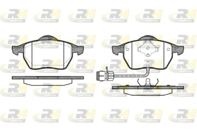 Тормозные колодки дисковые Roadhouse Передние RH 2390.02 Audi (RH 2390.02)