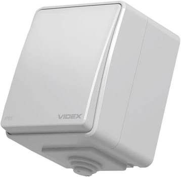 Выключатель VIDEX Binera IP65 1 кл Серый (VF-BNW11-G)