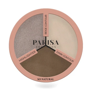 Палитра контуров и хайлайтера для контуринга PARISA Cosmetics SO NATURAL CONTOURING PALETTE 01
