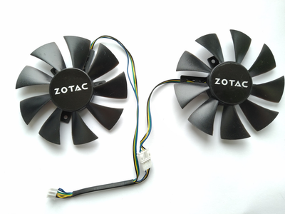 Вентилятор Ecotherm для видеокарты Zotac GFY09010E12SPA (GA91S2H GA91O2H) комплект 2 шт (№37.1)