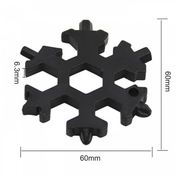 Мультитул отвертка в виде снежинки из высококачественной стали SNOWFLAKE WRENCH TOOL