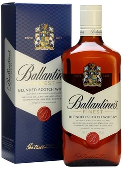 Виски Ballantine's Finest 1 л 40% в подарочной упаковке (5010106111925)