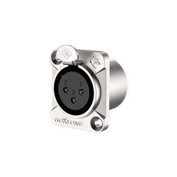 Разъем Roxtone RX3FD-NT XLR панельный female (мама)