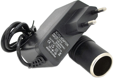 Импульсный адаптер питания Voltronic AC110-240V / DC12V 1А 12W с прикуривателем (LGY-1210)