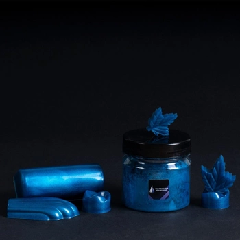 Порошковый перламутровый краситель Темно-синий ПК-Глори 25 грамм