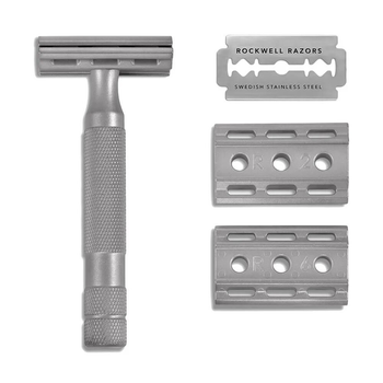 Станок для гоління Т-подібний Rockwell 6S Stainless Steel Safety Razor Matte (нержавіюча сталь)