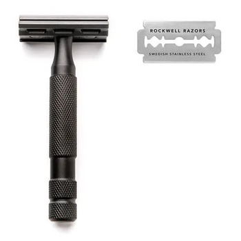Станок для гоління Т-подібний Rockwell 6S Stainless Steel Safety Razor Matte Black (нержавіюча сталь,темний)