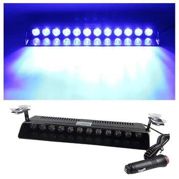 Стробоскопы мигалки для авто на лобовое стекло 12 LED Синий