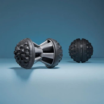 Массажный Мячик APTONIA Foam Roller 2 в 1 для Самомассажа Черный