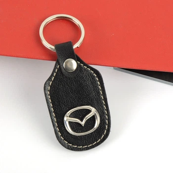 Брелок для ключей Mazda кожаный