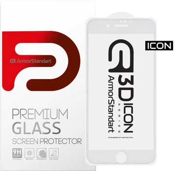 Защитное стекло ArmorStandart Icon Evo для смартфона Apple iPhone 8 Plus/7 Plus White (ARM55983-GI3D-WT)