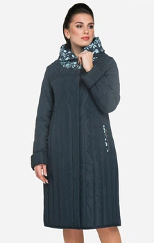 Плащ Exclusive moda М-186 54 Синьо-зелений